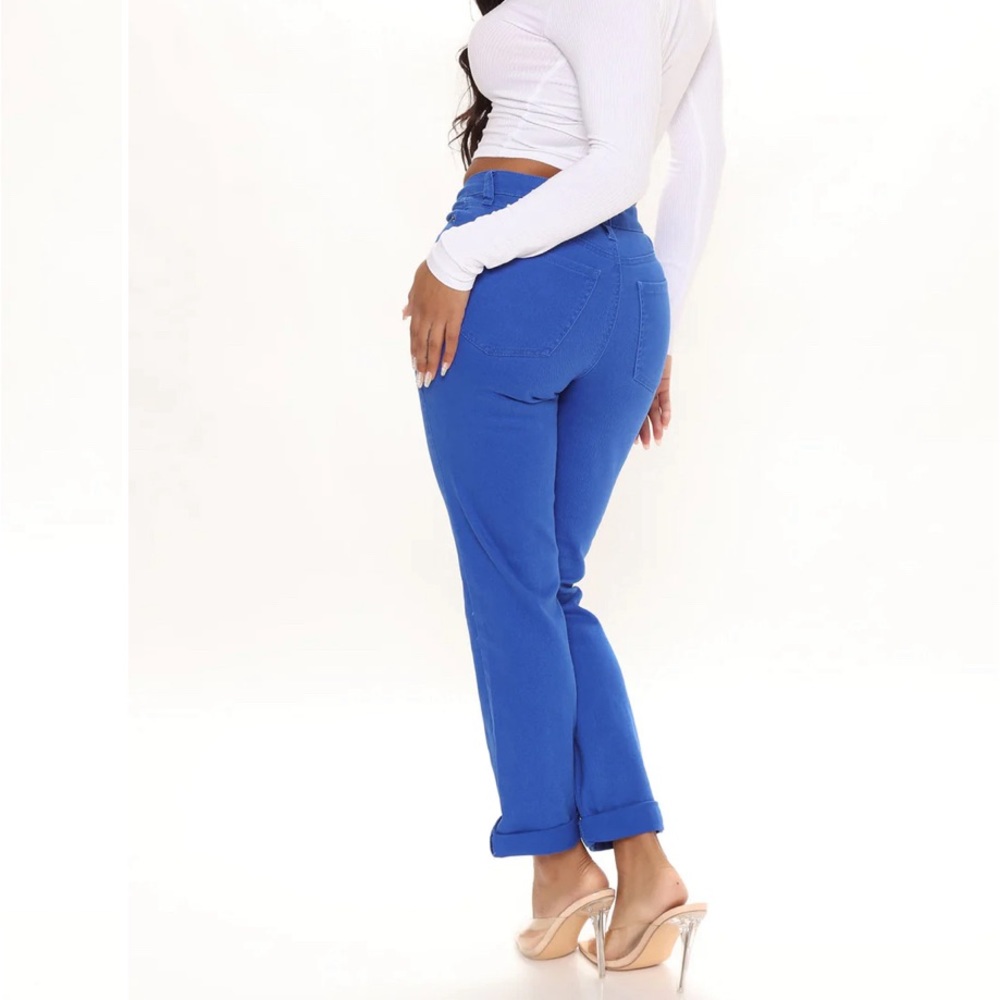 Slim Cut Cuff Jeans